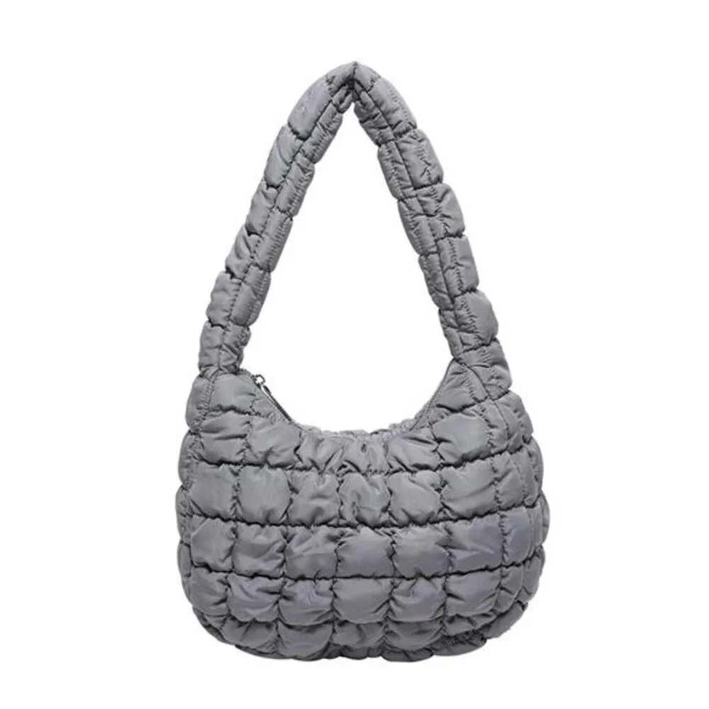 Quilted Ruched Shoulder Bag - Picture 11 of 16